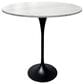 Leisuremod Verve 36" Round Bar Height Dining Table with Sintered Stone Top in Black and White - Table Only, , large