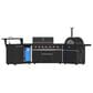 Forno All"Aperto 3-Piece Outdoor Kitchen Grill Set with Bar and Beverage Center in Black, , large