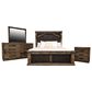 Woodland & Co Regal 4 Piece Queen Bedroom Set in Brown, , large