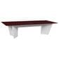 Regency Global Sourcing Array 120" Conference Table in White and Mahogany, , large