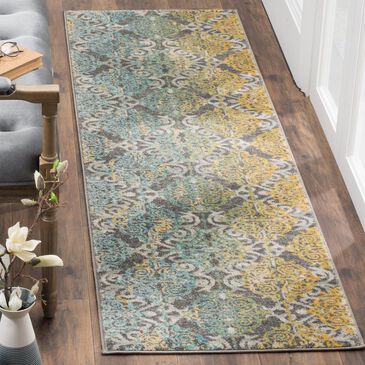 Safavieh Evoke EVK230D 2"2" x 11" Grey and Ivory Runner, , large