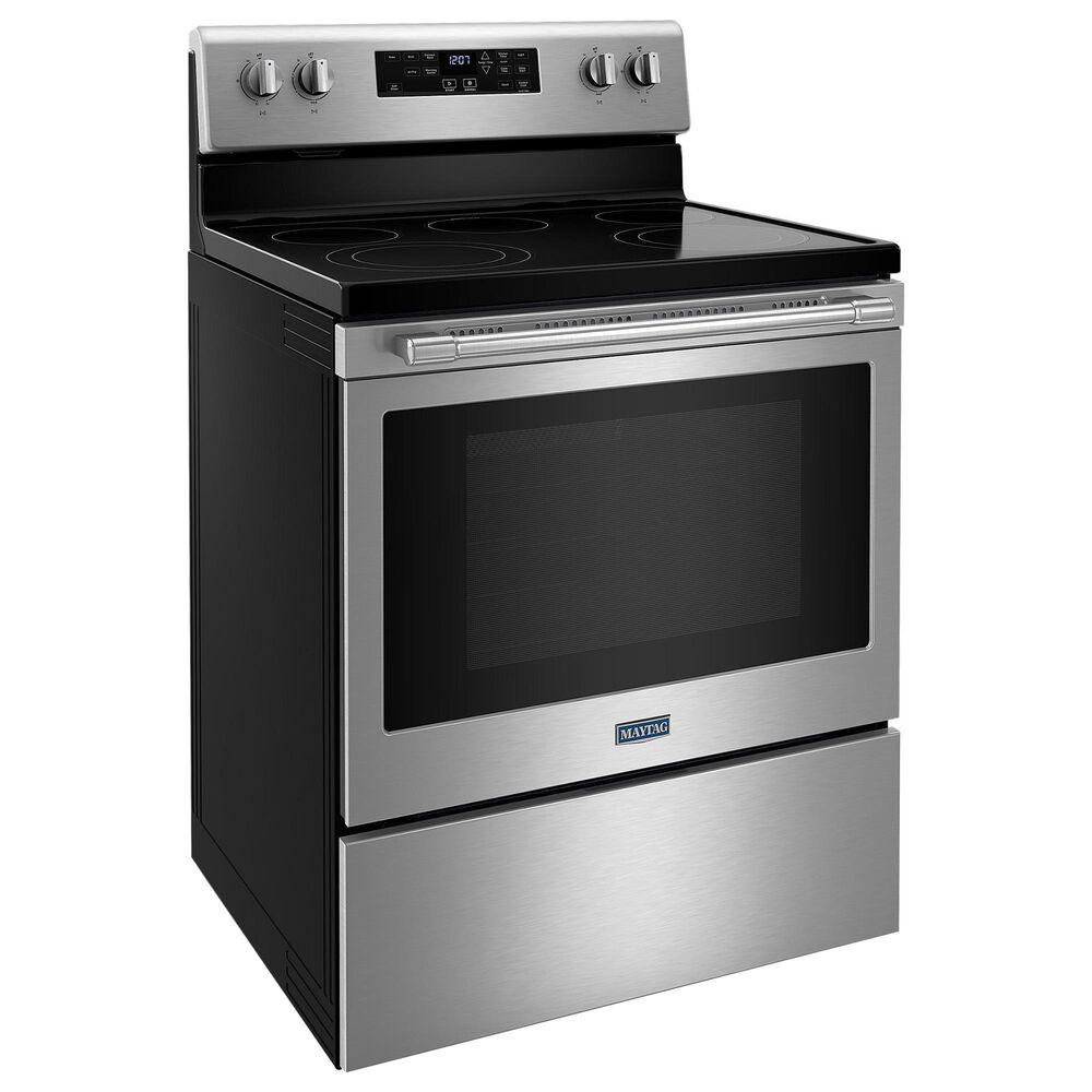 Maytag 2-Piece Kitchen Package with 5.3 Cu Ft. Electric Range and Microwave in Stainless Steel, , large