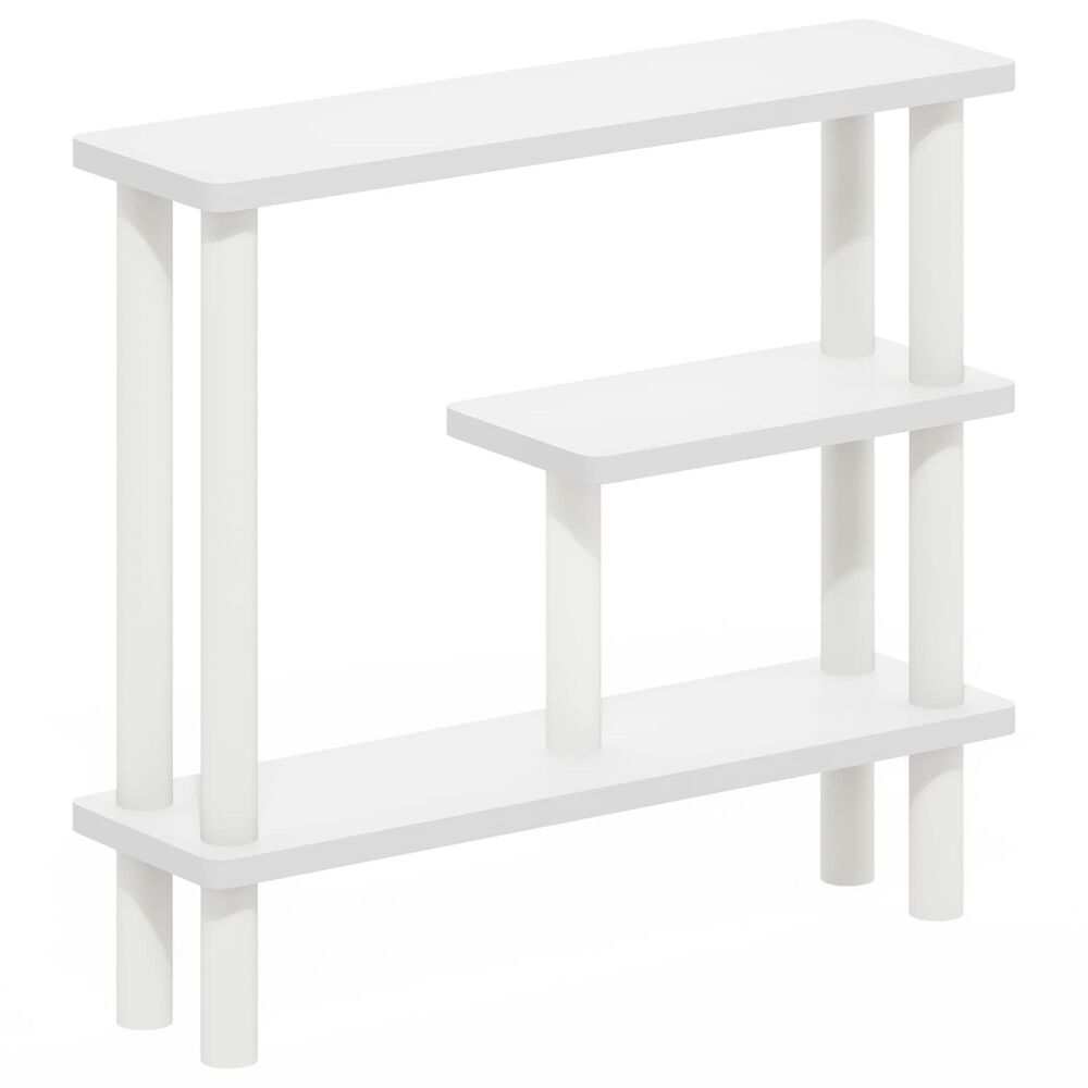 HOMLUX Turn-N-Tube 3-Tier Slim Space Saving Storage Rack in White, , large