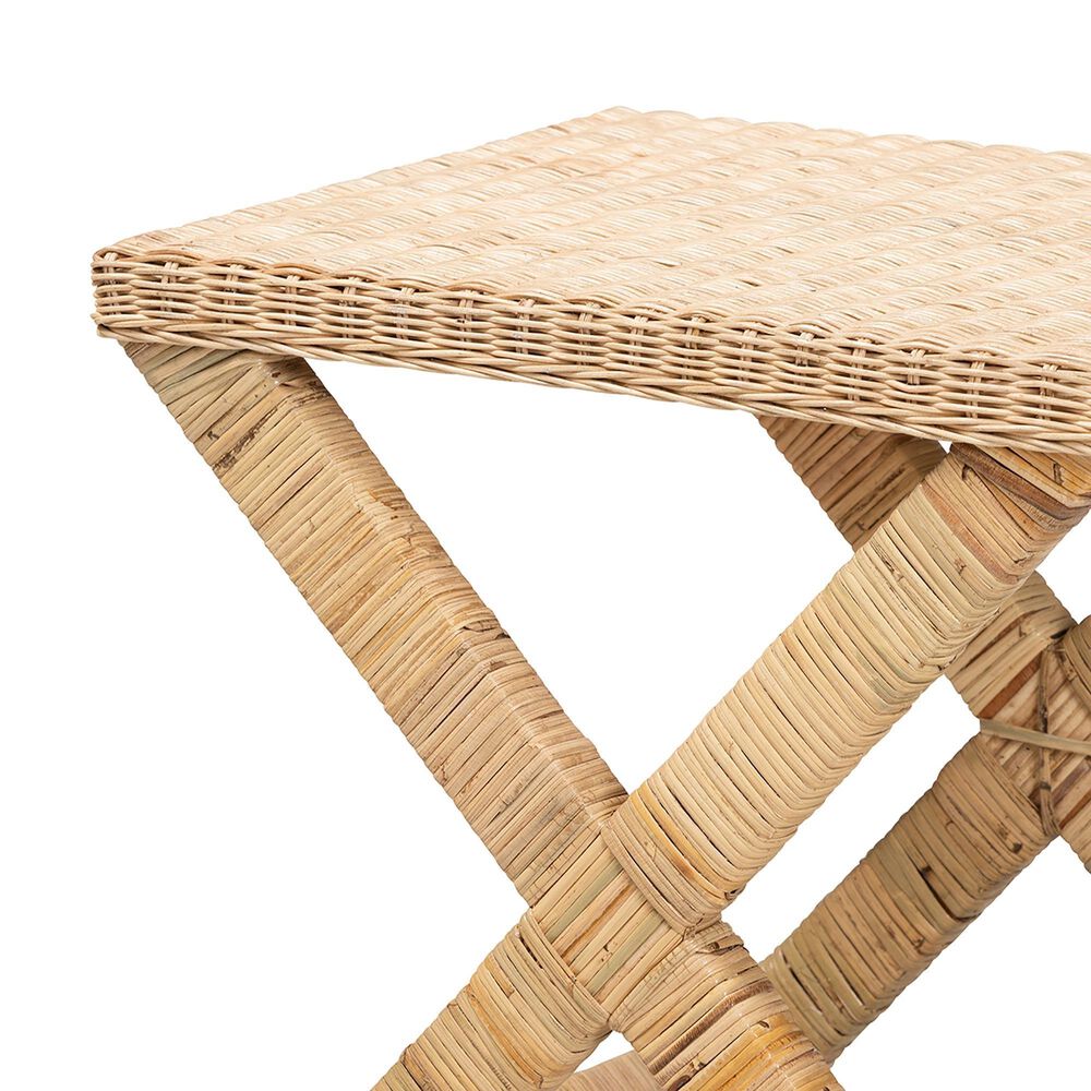 Baxton Studio Farica Accent Bench in Natural Brown, , large