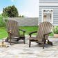 Noble House Bellwood Patio Adirondack Chair in Grey (Set of 2), , large