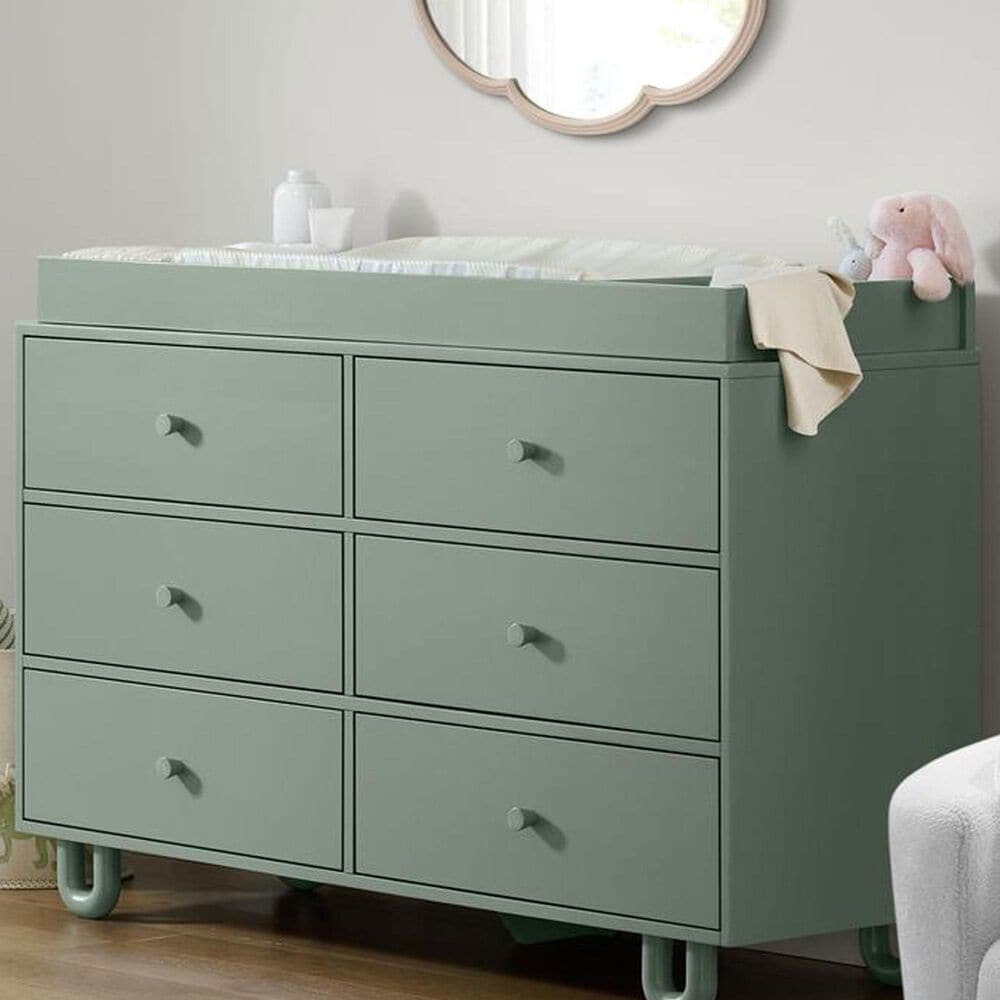 Oxford Baby Meridian Changing Topper in Olive Green, , large