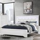 Global Furniture USA Pompei King Bed in Metallic White, , large
