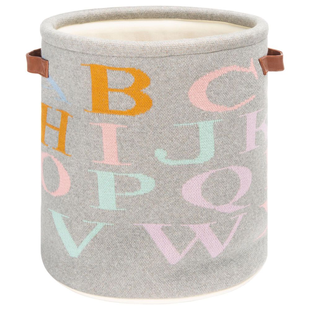 Safavieh Alphabet Basket in Grey, , large