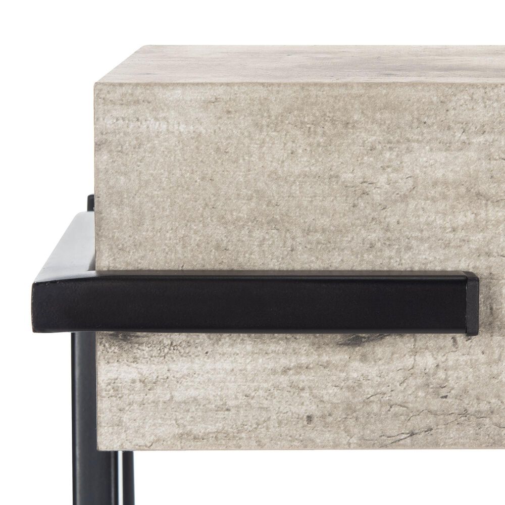 Safavieh Jett Console Table in Light Grey/Black, , large