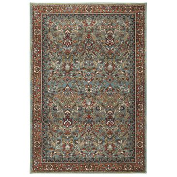 Karastan Spice Market Tigris 90662-50123 9"6" x 12"11" Aqua Area Rug, , large