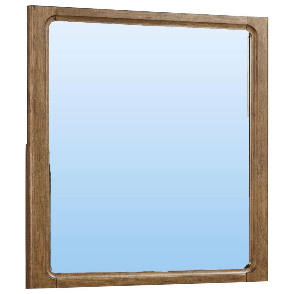 Riverside Furniture Henderson Rustic 6 Drawer Dresser and Mirror in Toasted Pecan, , large