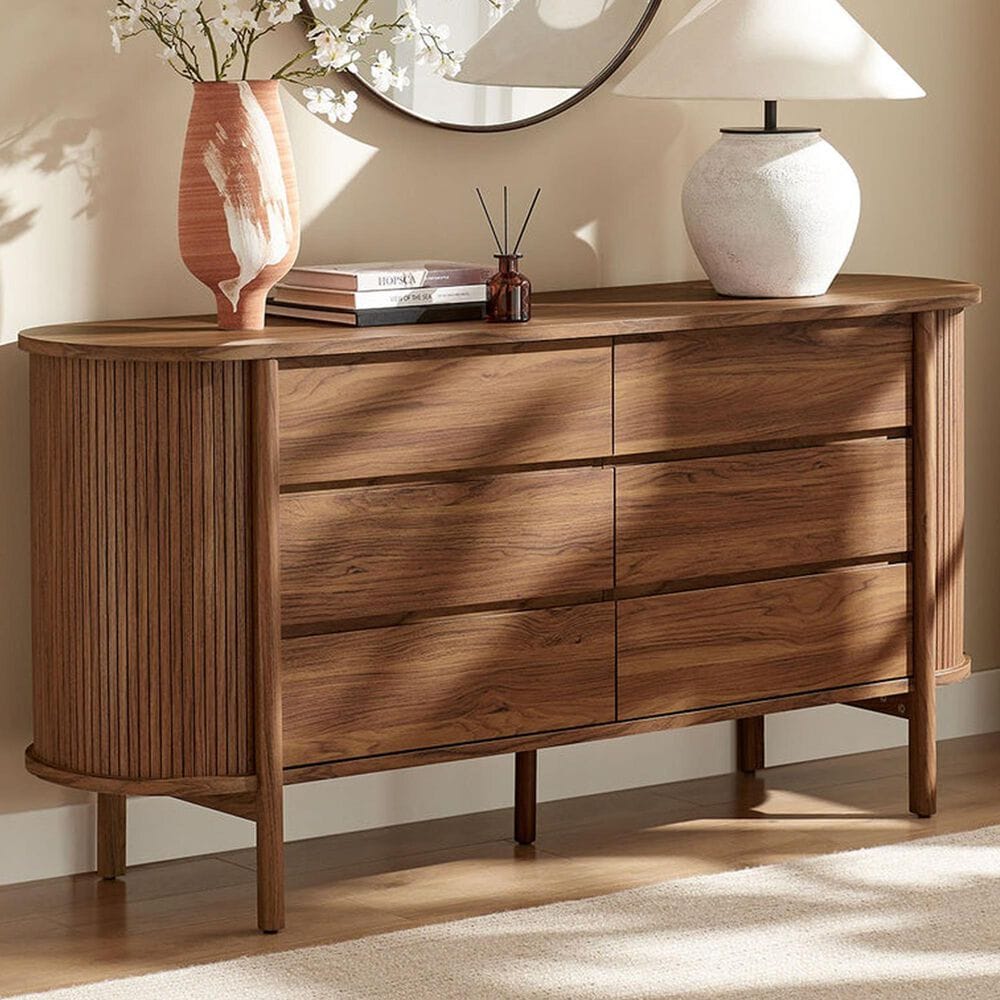 Modway Cadence 6-Drawer Dresser in Walnut, , large