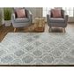 Feizy Belfort Gray and Ivory 12" x 15" Area Rug, , large