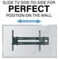 Sanus Extendable Tilting Wall Mount for 32" - 90" TVs in Black, , large