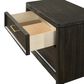 Crown Mark Ethel 2-Drawer Nightstand in Brown, , large