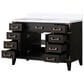 Lexora Home Laurel 48" Single Bathroom Vanity in Black Oak with White Quartz Top and Rectangular Sink, , large