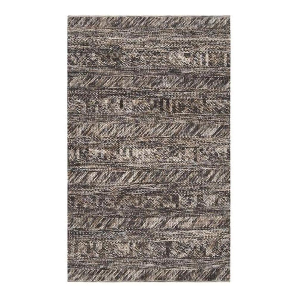 Surya Norway NOR-3701 8" x 10" Black/Gray/Camel Area Rug, , large