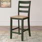Ashley Gesthaven Counter Stool in Light Natural and Green, , large