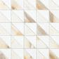 Dal-Tile Gamma Bella Blend 12"" X 12"" TRIANGLE Natural Stone Mosaic Sheet, , large