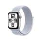 Apple Watch SE GPS 40mm Silver Aluminum Case with Blue Cloud Sport Loop, , large