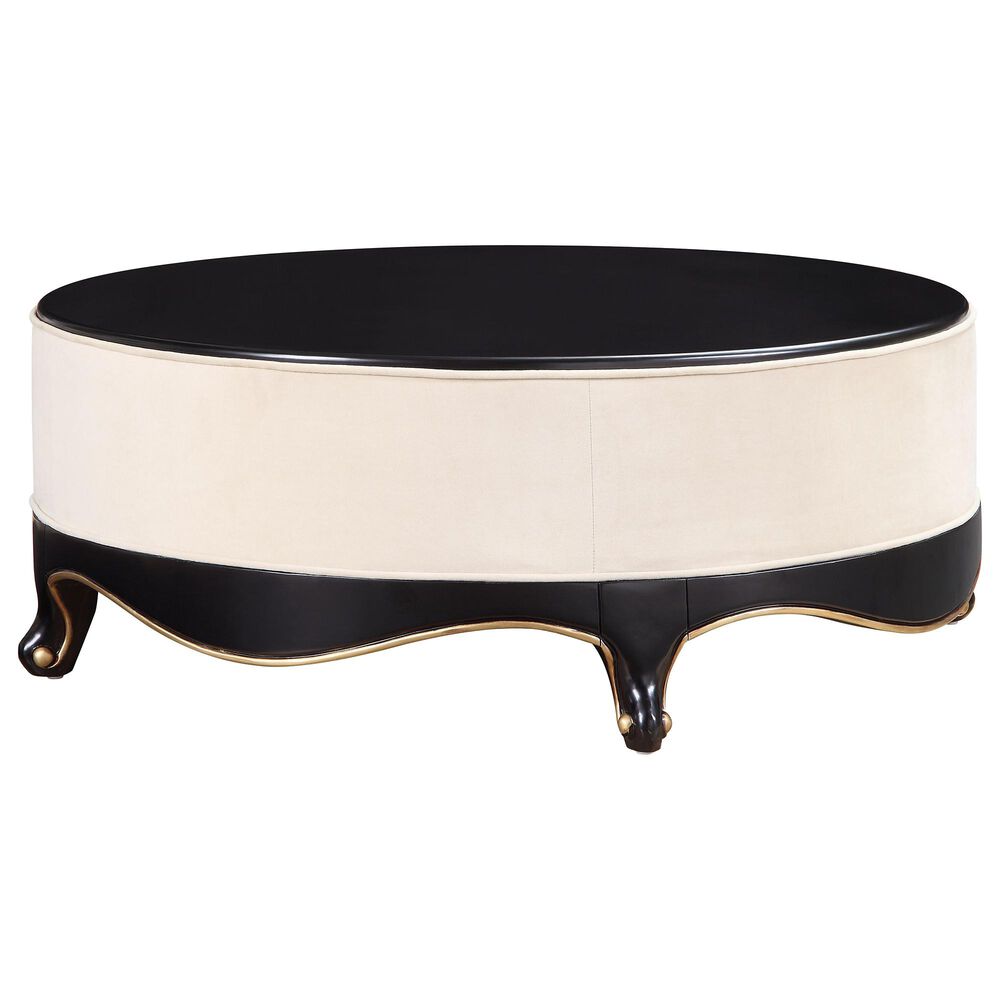 Gunnison Co. Sheridan Cocktail Table in Cream Fabric and Black, , large