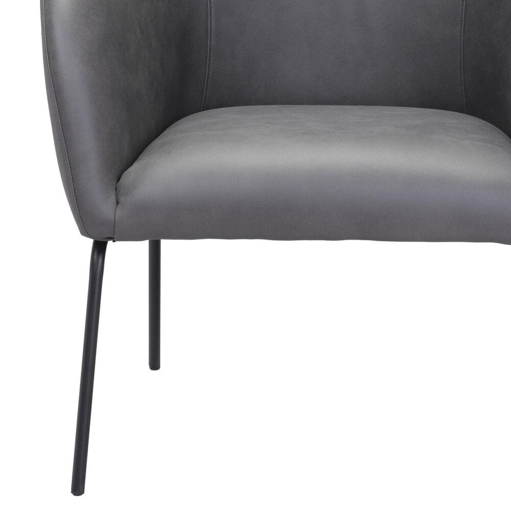 Zuo Modern Quinten Accent Chair in Vintage Gray and Gold, , large