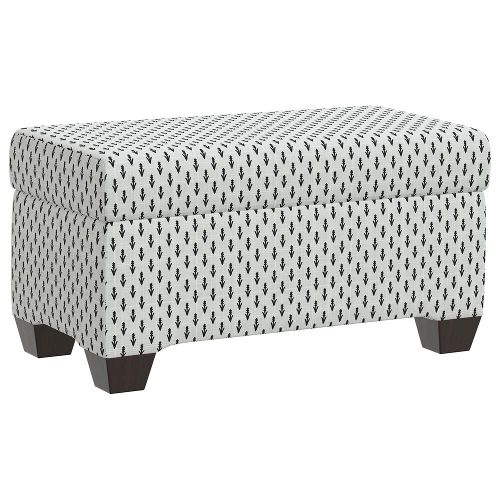 Skyline Furniture Storage Bench in Elaine Floral Ink, , large