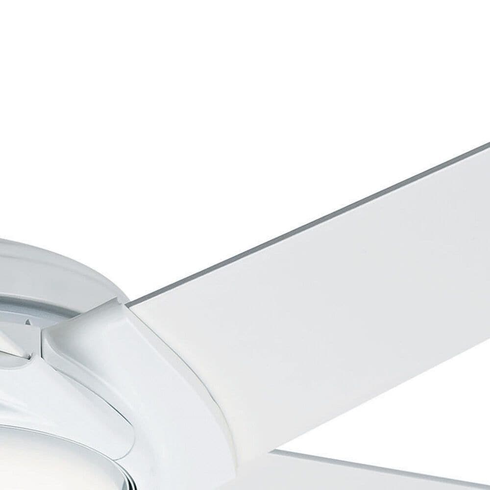 Hunter Stealth DC 54&quot; Ceiling Fan with LED Light in Snow White, , large