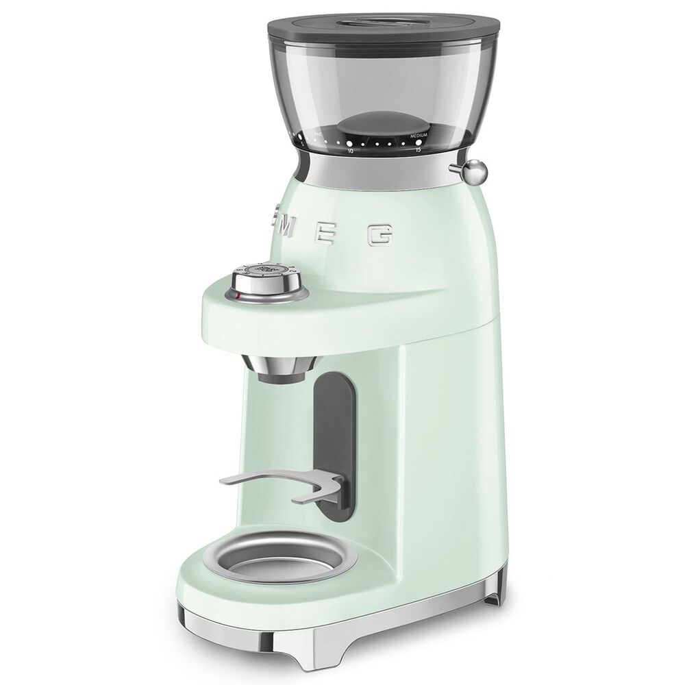 SMEG Conical Burr Coffee Grinder in Pastel Green, , large