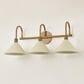Troy Lighting Jovani 3-Light Bath Vanity in Patina Brass and Soft Sand, , large