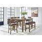 Ashley Urbinforte 25.75" Faux Leather Barstool in Light Brown, , large