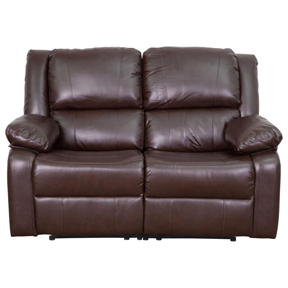 Flash Furniture Harmony Series Loveseat in Brown, , large