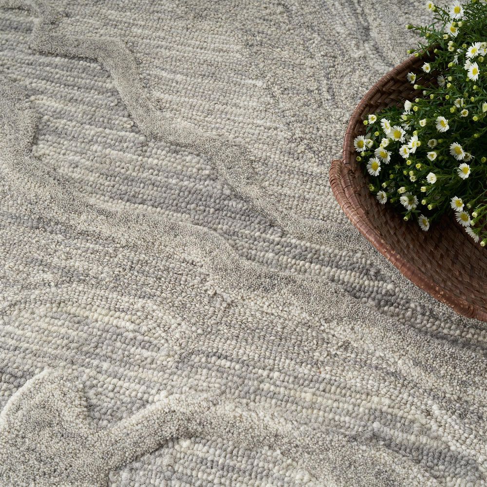 Nourison Graceful 5&#39;3&quot; x 7&#39;3&quot; Gray Area Rug, , large
