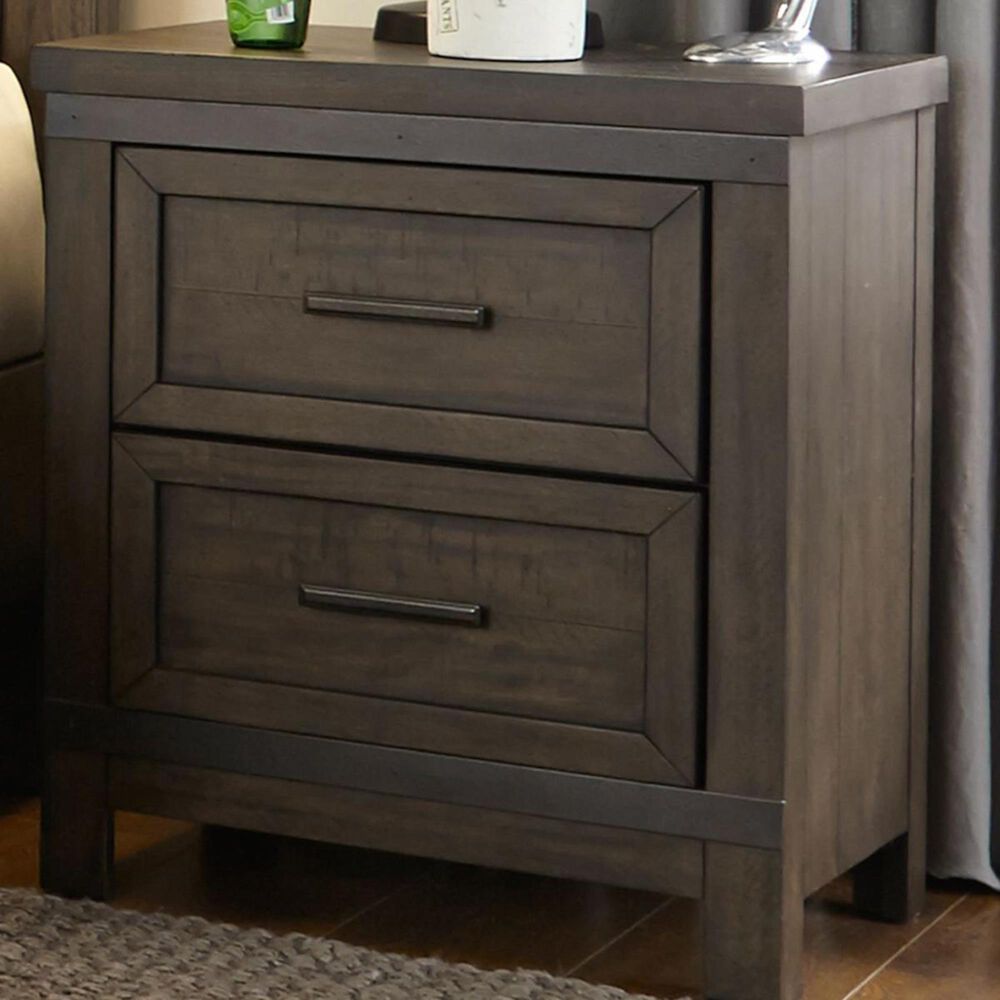 Belle Furnishings Thornwood Hills 2-Drawer Night Stand in Rock Beaten Gray, , large