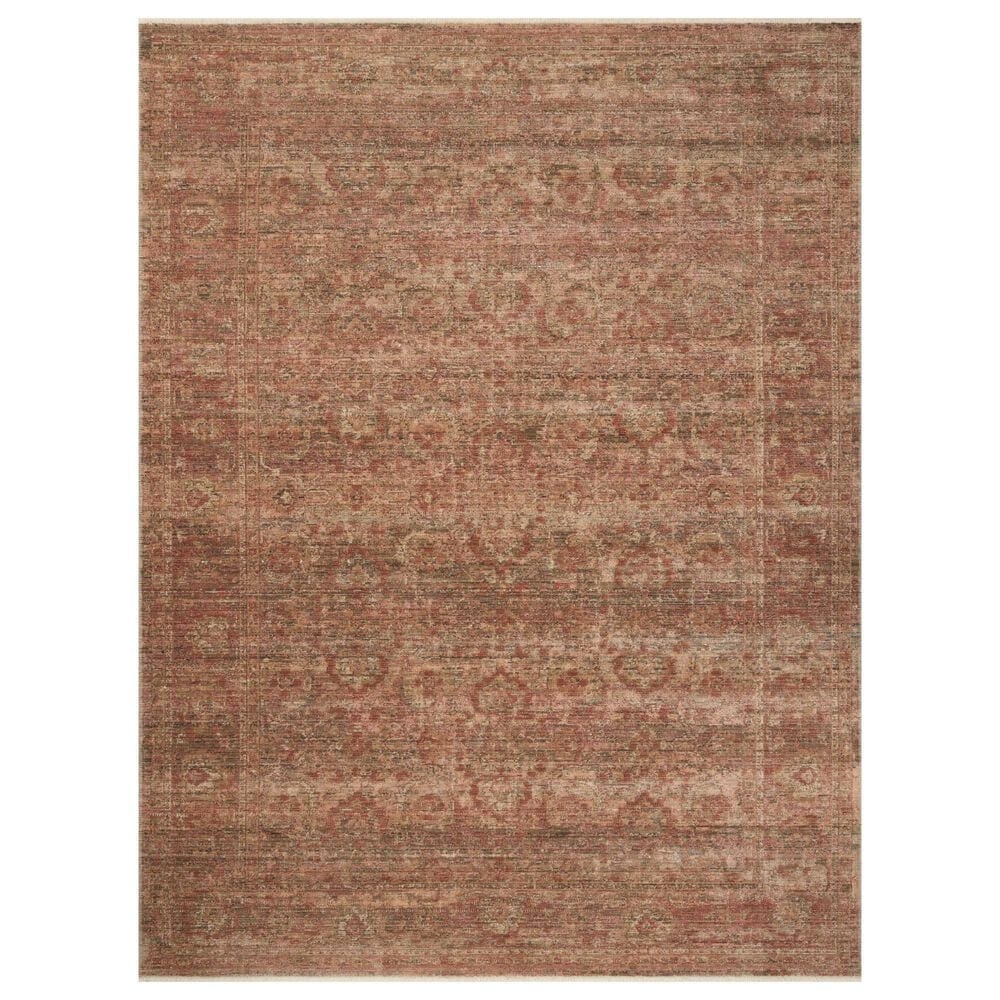 Amber Lewis x Loloi Molly Brick and Bark 8"6" x 12" Area Rug, , large