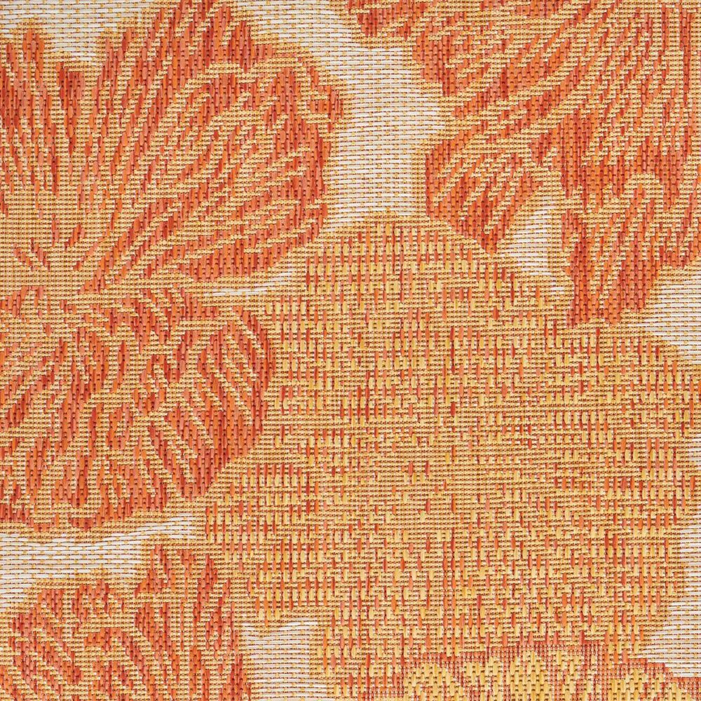 Nourison Garden Oasis Floral Coral 3&#39; x 5&#39; Indoor/Outdoor Area Rug, , large