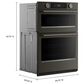 KitchenAid 2-Piece Kitchen Package with Black Ore 30" Smart Combination Wall Oven and Stainless Steel 36" Gas Cooktop, , large