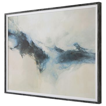 Uttermost Terra Nova 40" x 52" Framed Print in Gold and Navy Blue, , large