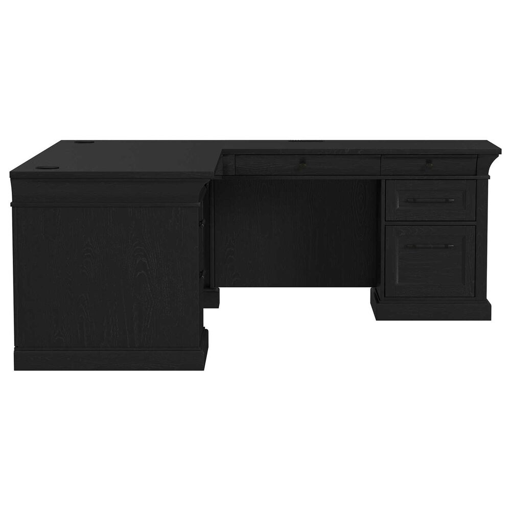 Wycliff Bay Willow Lane L-Shape Desk for Right Hand Facing Return in Ebony Black, , large