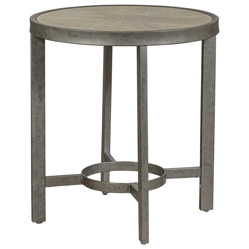 Martin Svensson Home Corfu End Table in White Washed Oak, , large