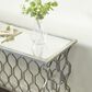 Maple and Jade Frame Console Table in Silver, , large