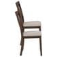 Linon Home Decor Warren X-Back Side Chair in Warm Brown (Set of 2), , large