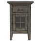 Waltham Rustic Shores Power Chairside Table in Charcoal, , large