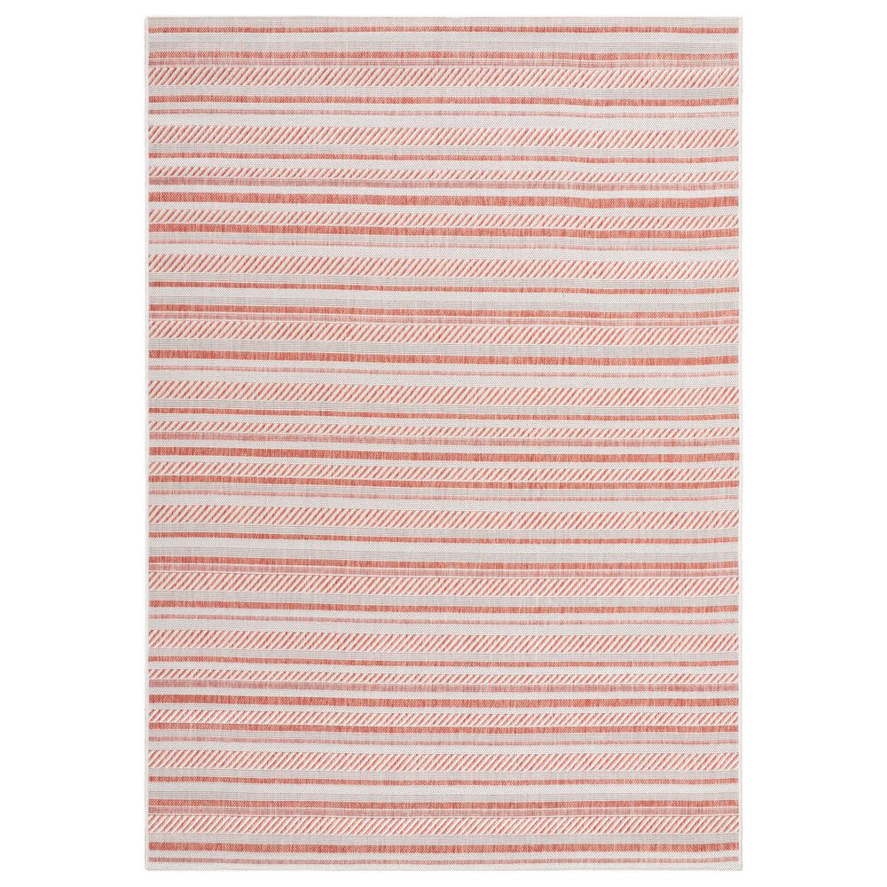 Surya Eagean EAG-2423 Rust, Ivory, Dusty Pink and Dusty Coral 2" x 2"11" Indoor/Outdoor Area Rug, , large