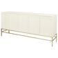 Jennifer Taylor Home Gemini Sideboard in White Lacquer and Gold, , large