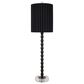 Classy Art Wholesalers Obsidian Elegance Buffet Lamp in Black and Clear, , large