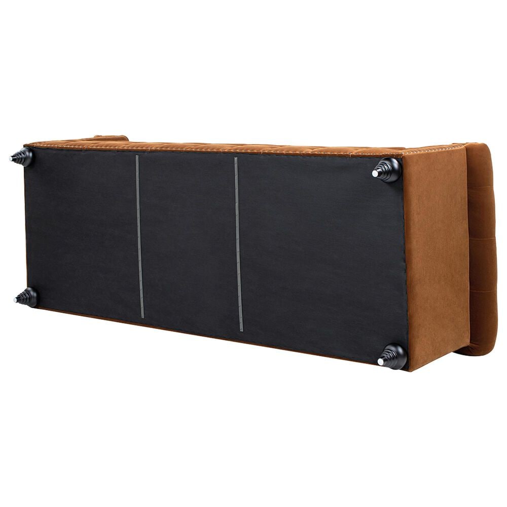 Jennifer Taylor Home Alto Stationary Sofa in Burnt Orange Velvet, , large