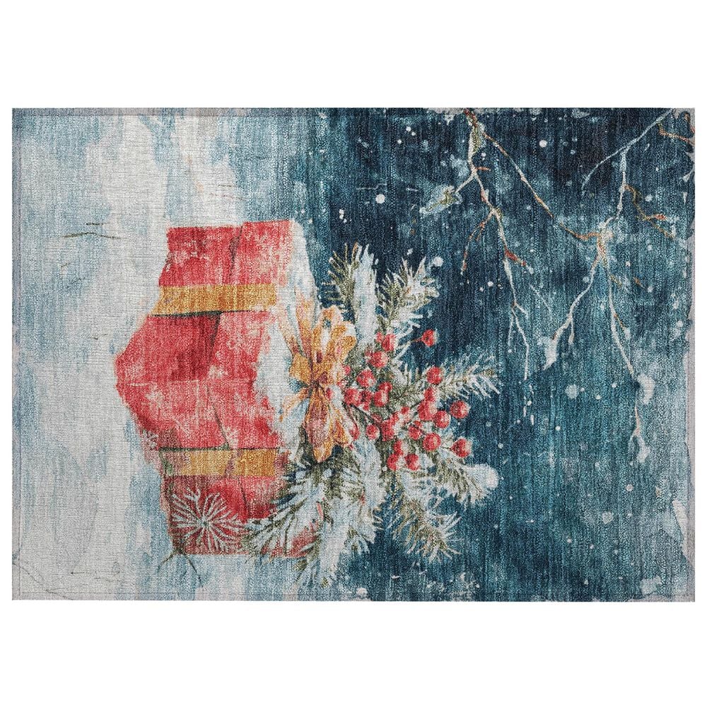 Dalyn Rug Company Wonderland WN13 2"6" x 3"10" Blue Indoor/Outdoor Area Rug, , large