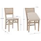 Linon Home Decor Keira Folding Chair in Grey Wash (Set of 2), , large