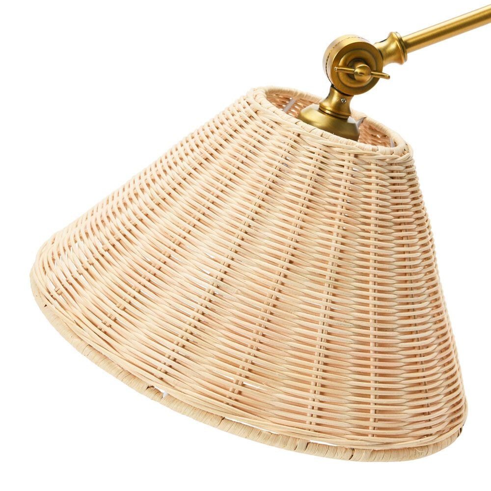 Creative Coop Aurelia Adjustable Wall Sconce in Antique Brass, , large